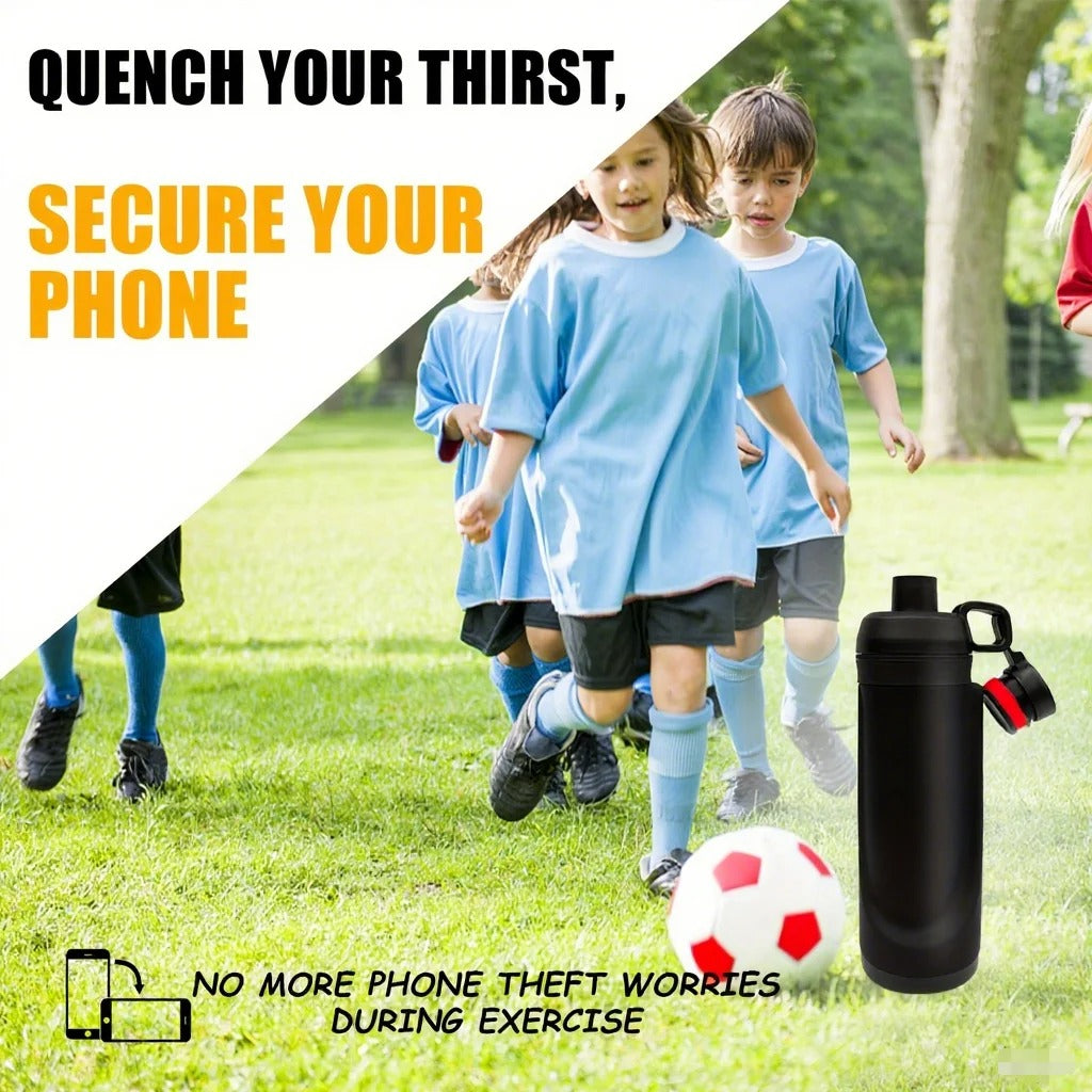 Stealth Water Bottle with Hidden Compartment