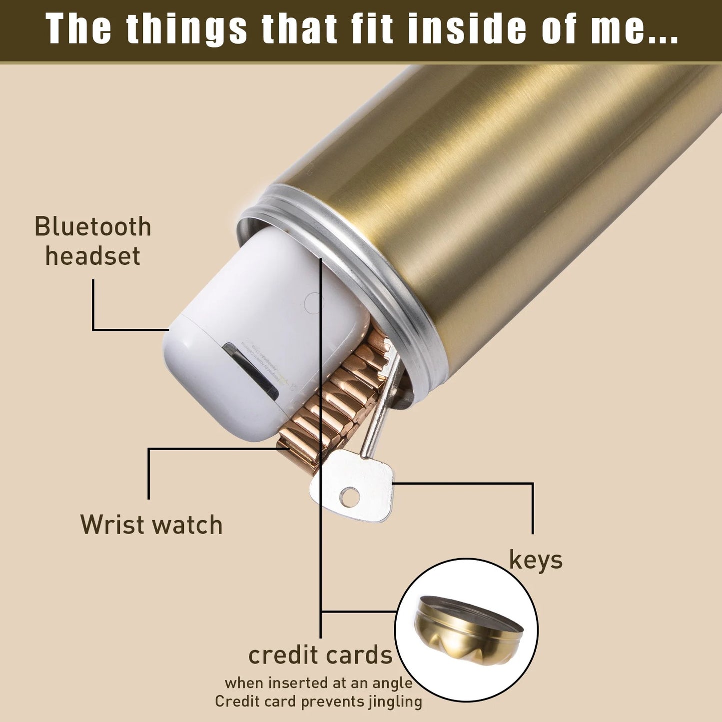 SecretBottle™ – Water Bottle with Hidden Safe Compartment